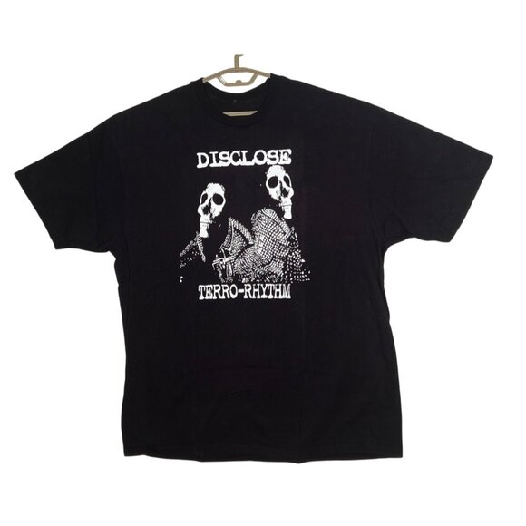 Disclose Terro-Rhythm Graphic  L T-Shirt Skull Print Cotton Unisex Punk Rock - Picture 1 of 8